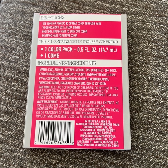 Pink temporary hair color - Picture 2 of 2